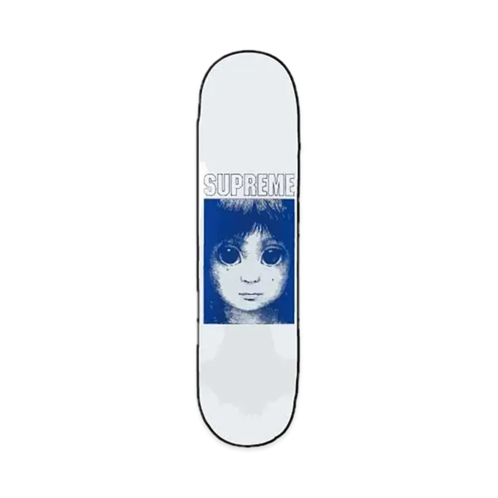 Supreme Margaret Keane Teardrop Skateboard "White"