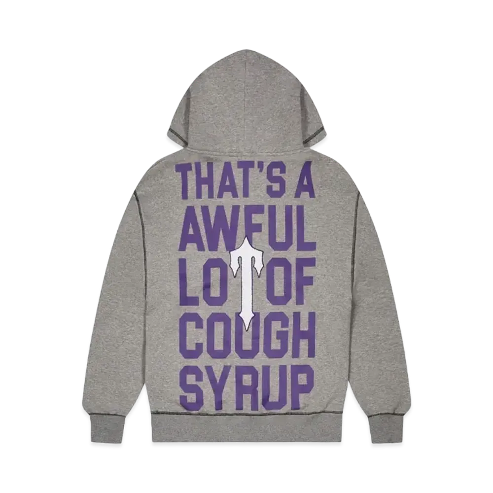 TRAPSTAR x COUGH SYRUP Hoodie "Gray"