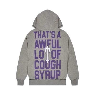 TRAPSTAR x COUGH SYRUP Hoodie "Gray"