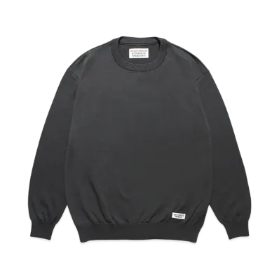 WACKO MARIA Cotton Knit Sweater "Chacoal"