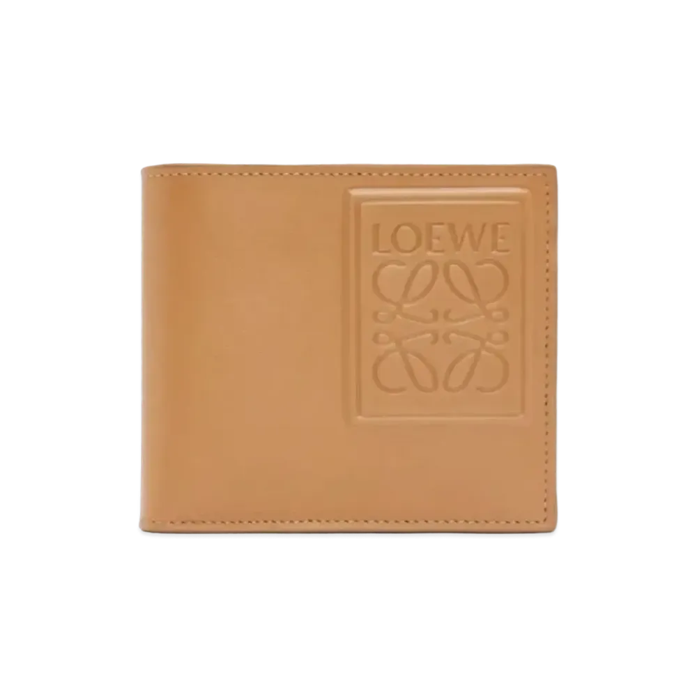 LOEWE Bifold Coin Wallet Silk Calf "Warm Dessert"