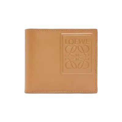 LOEWE Bifold Coin Wallet Silk Calf "Warm Dessert"