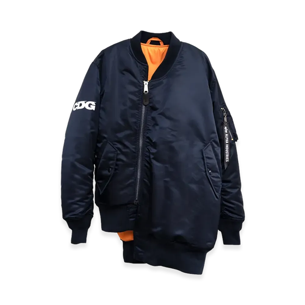 COMME des GARCONS CDG x Alpha Industries Bias Desined MA-1 Jacket "Navy"