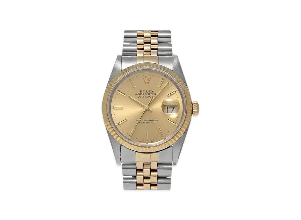 ROLEX Datejust "Champagne/Stainless Steel/Yellow Gold"