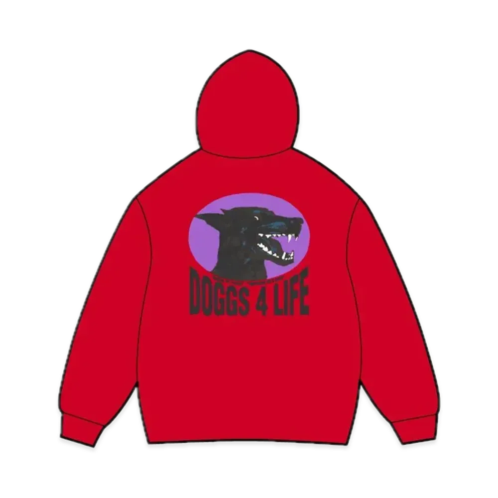 Supreme Doggs Hooded Sweatshirt "Red"