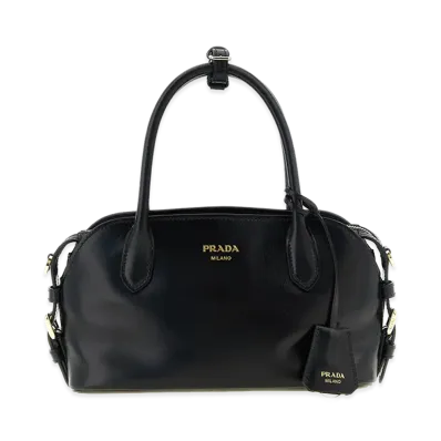 PRADA Wonen's Softy Lux Handbag "Black"