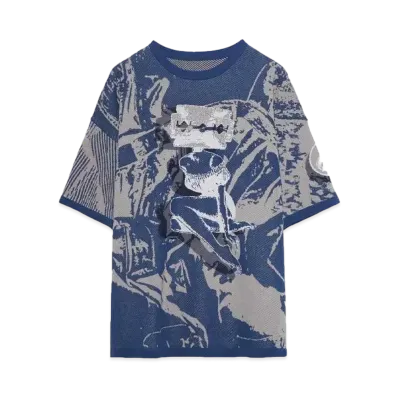 PHINGERIN RAZOR KNIT TEE "NAVY"
