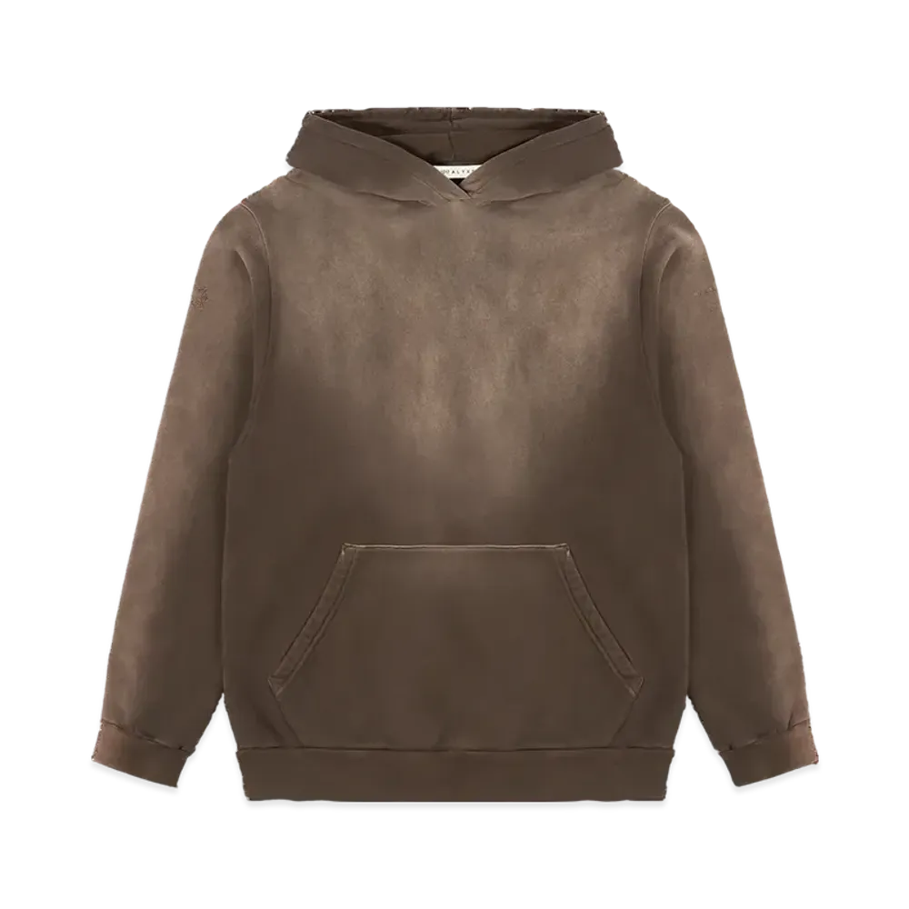 1017 ALYX 9SM Garment Dye Boxy Hoodie "Brown"
