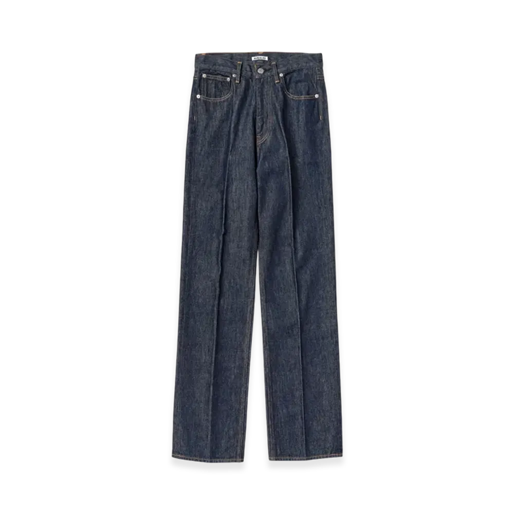 AURALEE Women's Hard Twist Denim 5P Pants "Indigo"