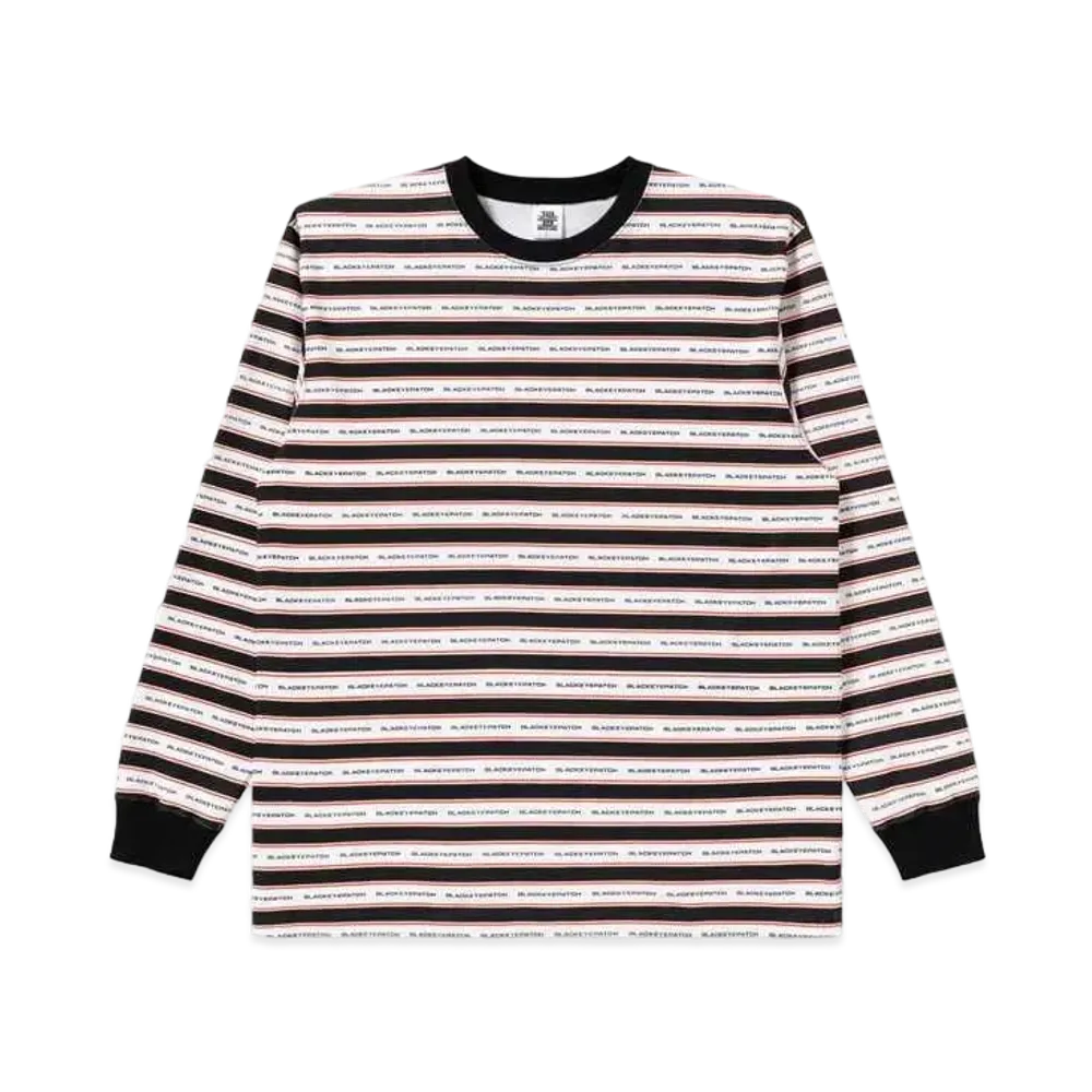Blackeyepatch Logo Bordered L/S Tee "Black/White"
