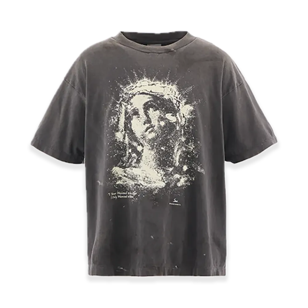 SAINT Mxxxxxx SS Tee Maria "White/Black"