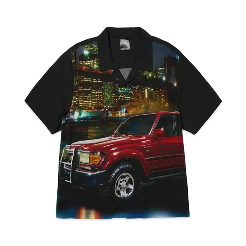 HUF x TOYOTA LAND CRUISER Big City Resort Shirt "Black"