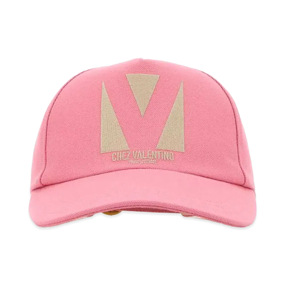 Valentino Women's Cotton Baseball Cap "Pink"
