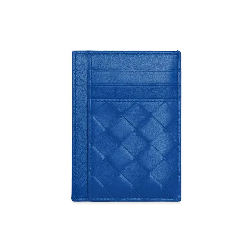 Bottega Veneta Card Holder With Coin Purse "Cobalt"