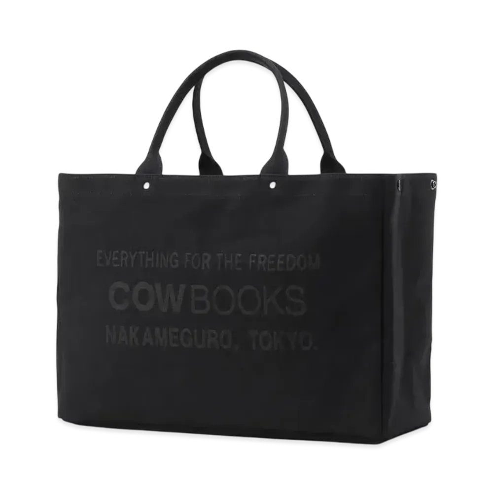 WILDSIDE Yohji Yamamoto x COW BOOKS Container Tote Medium "Black"