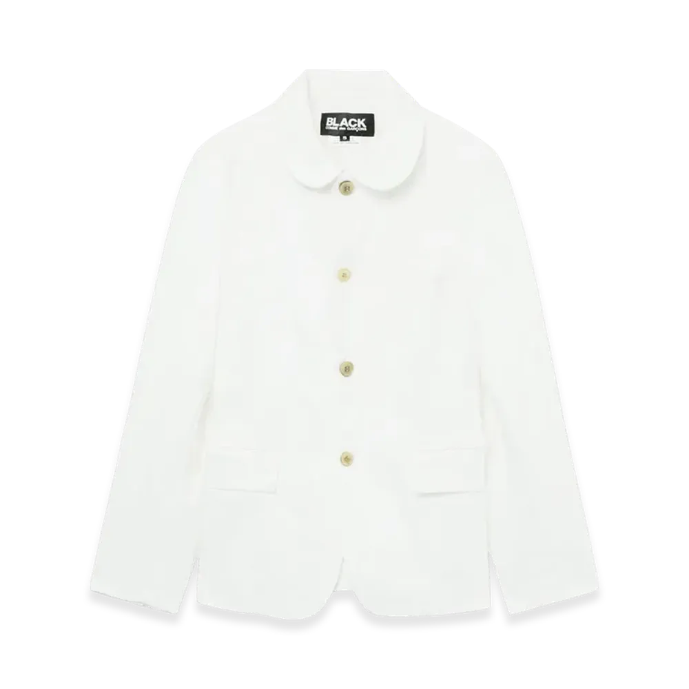 BLACK COMME des GARCONS Round Collar Single Jacket "Black"