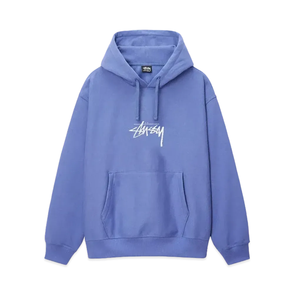 Stussy Stock Logo Applique Hoodie "Storm"