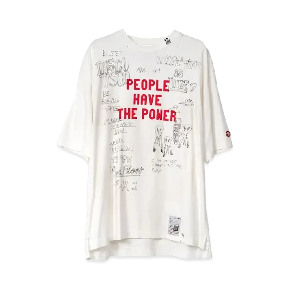 Maison MIHARA YASUHIRO Distressed T-shirt "White"