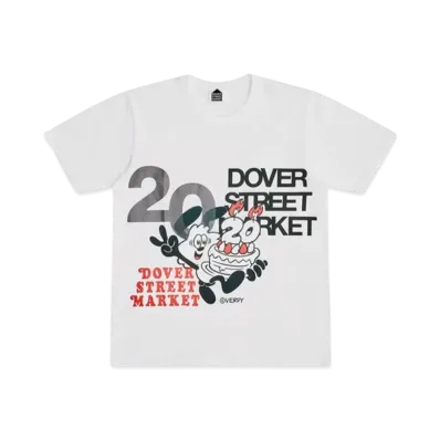 Dover Street Market London (DSML) x VERDY 20th Anniversary T-Shirt "White"