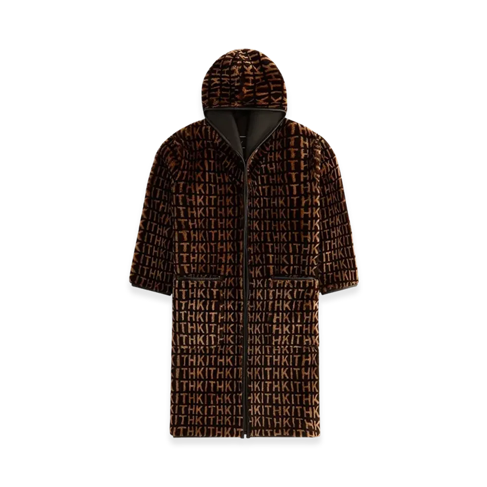 Kithmas Women Monogram Shearling Coat "Legacy"
