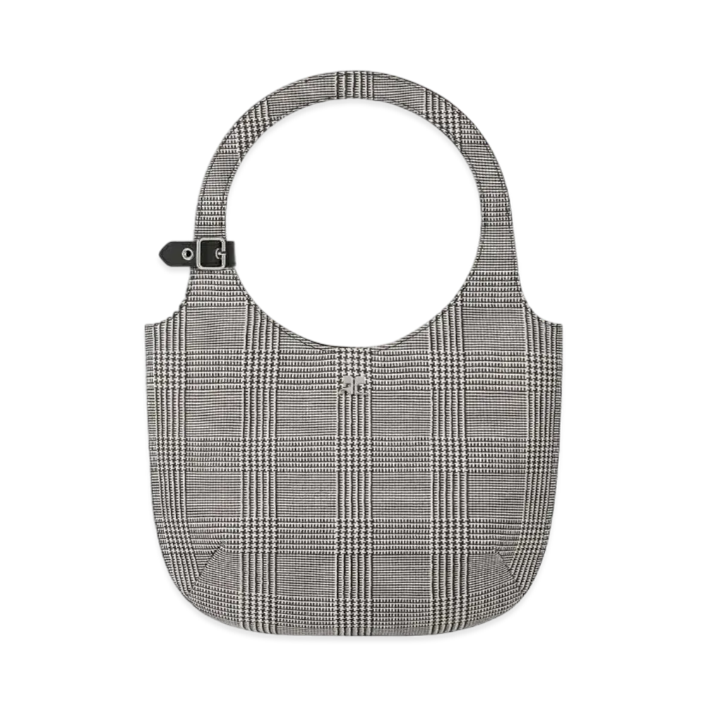 Courreges Holy Prince Of Wales Bag "Black/Natural"