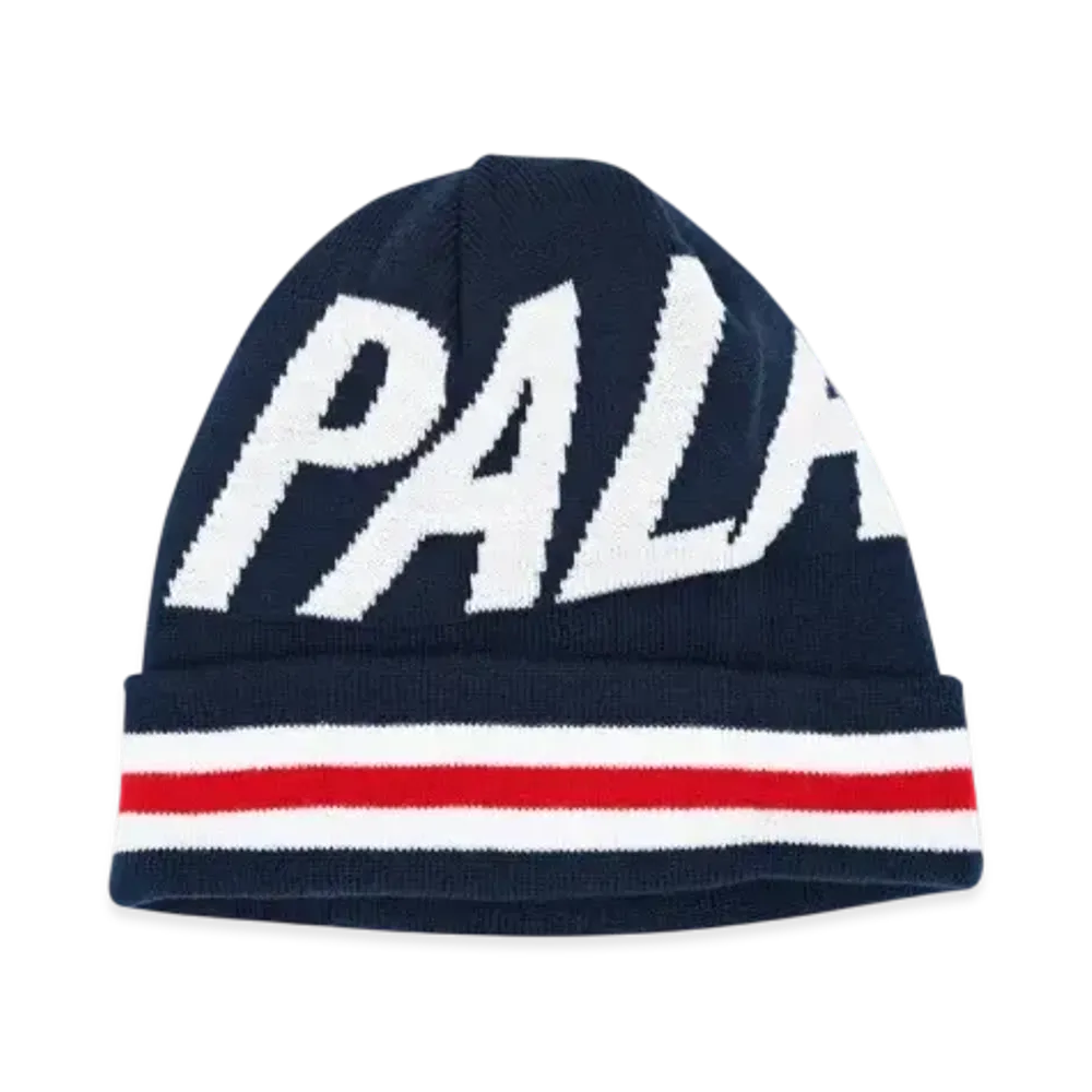 PALACE Stripe Cuff Beanie "Navy"