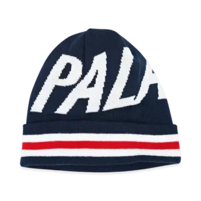 PALACE Stripe Cuff Beanie "Navy"
