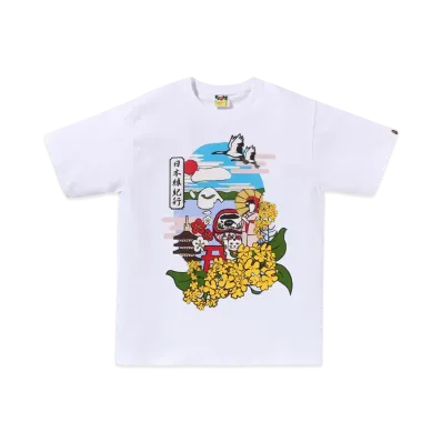 A BATHING APE Japan Culture Spring Ape Head Tee "White"