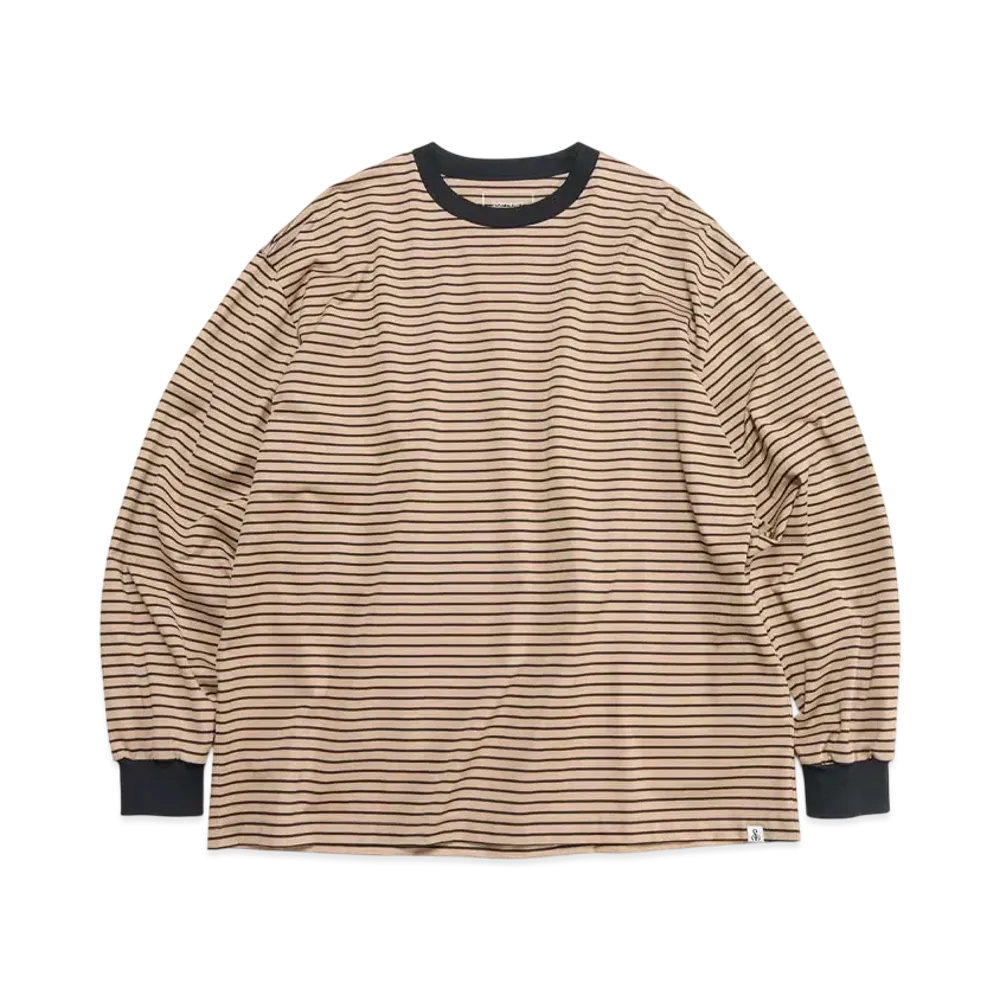 SOPHNET. Border L/S Tee "Beige"