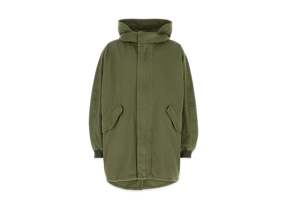The Row Kemet Hooded Cotton Jacket "Olive"