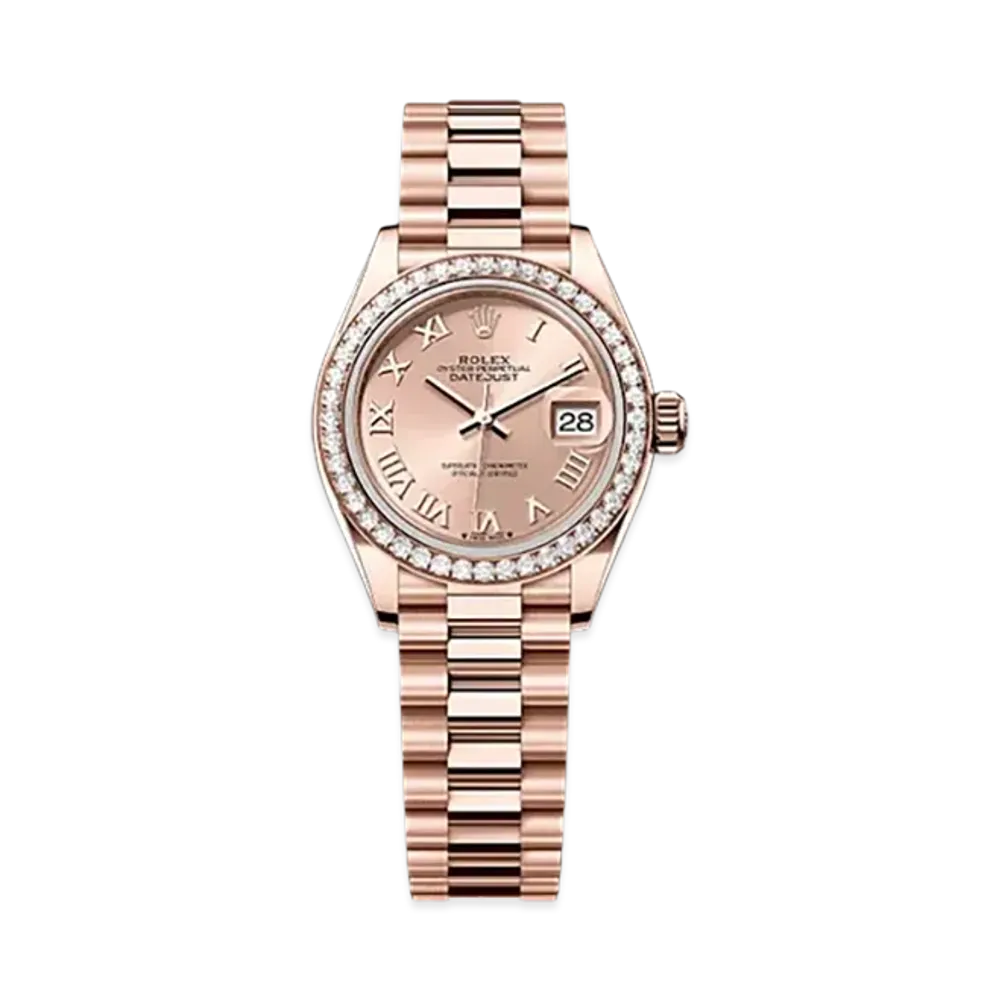 ROLEX Lady-Datejust 28mm Everose Gold Diamond 279135RBR "Rose-colour"