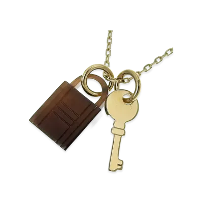 Hermes Women's Padlock Necklace "Gold"