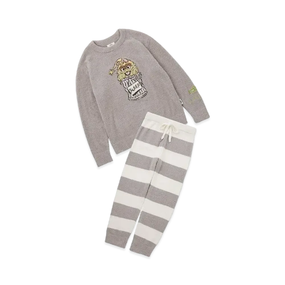 GELATO PIQUE x Sesame Street Motif Jacquard Pullover & Long Pants Set (Homme) "Gray"