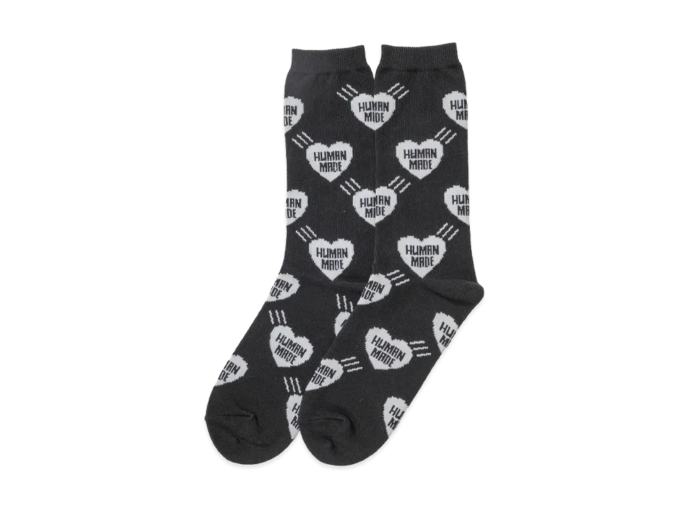 HUMAN MADE Heart Socks "Black"