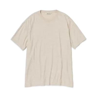 AURALEE Seamless Crew Neck Tee "Top Brown"