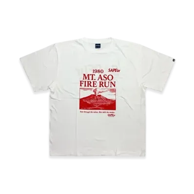 SAPEur Cargo Run Finisher Tee Kumamoto S/S Tee "White"