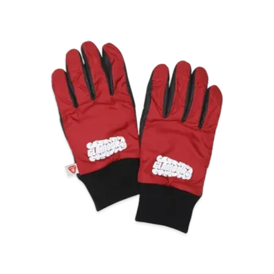 HYSTERIC GLAMOUR Flame Logo Gloves "Red"