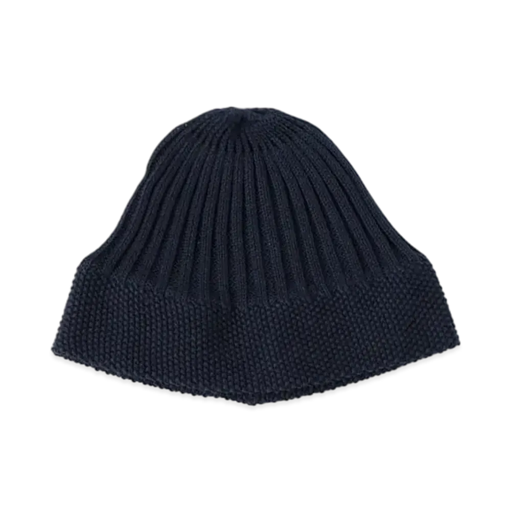 BEAMS Cotton Ribbed Watch Cap "Black"