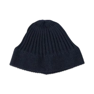 BEAMS Cotton Ribbed Watch Cap "Black"