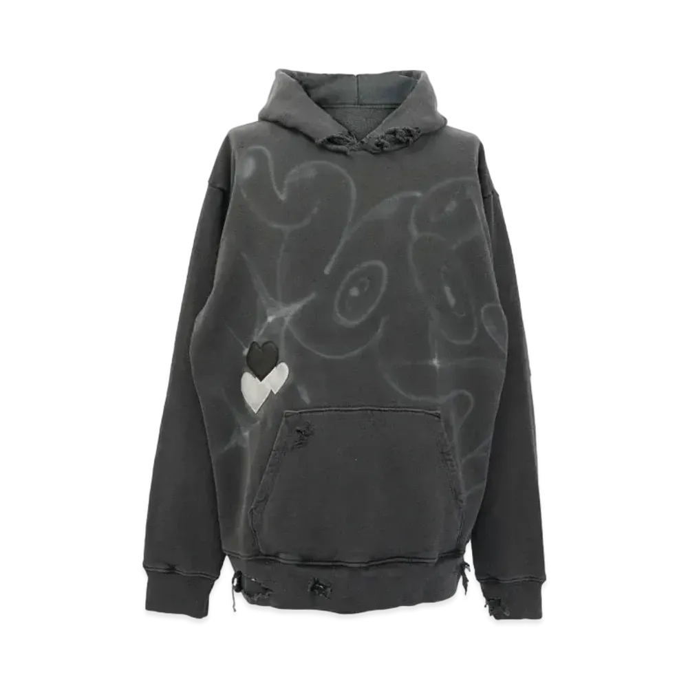 COIN PARKING DELIVERY Pine Tree Pattern Hoodie #4 "Black"