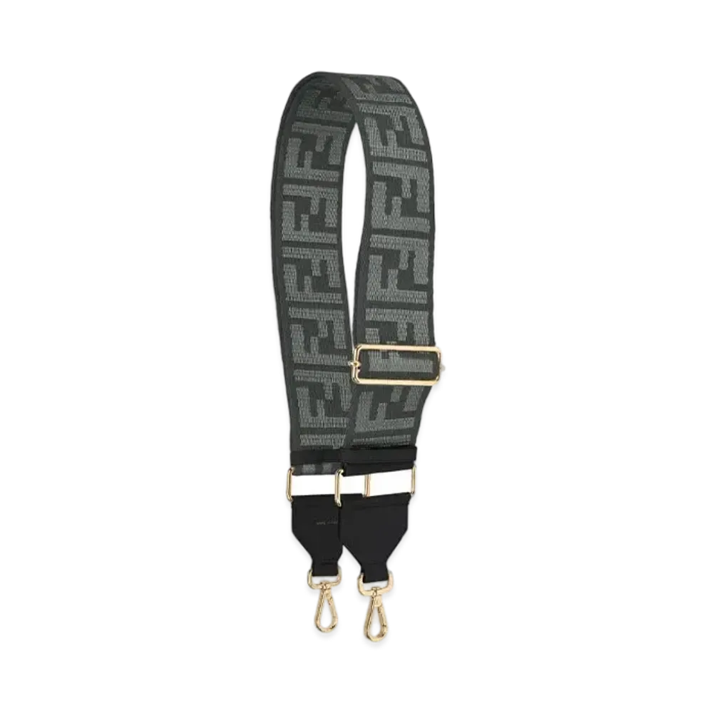 FENDI Strap You Ribbon Shoulder Strap "Black"