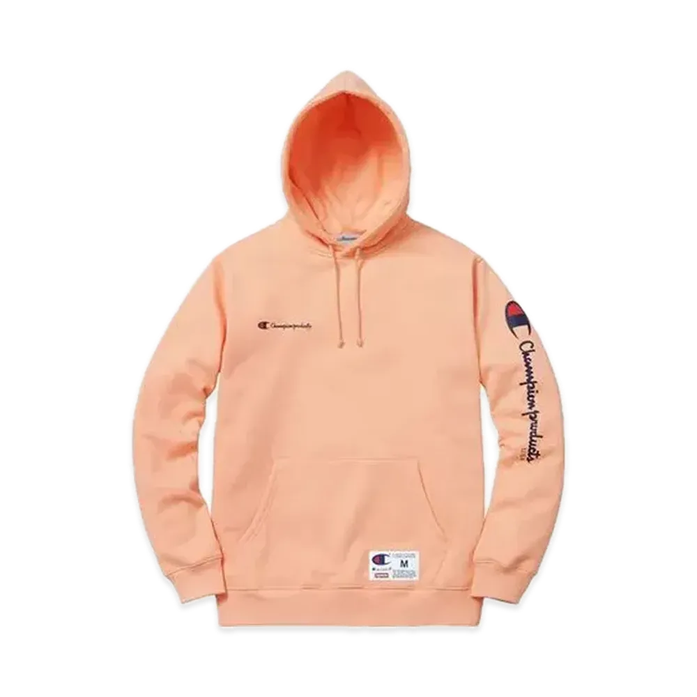 Supreme x Champion Hooded Sweatshirt "Peach"