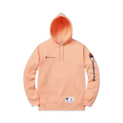 Supreme x Champion Hooded Sweatshirt "Peach"