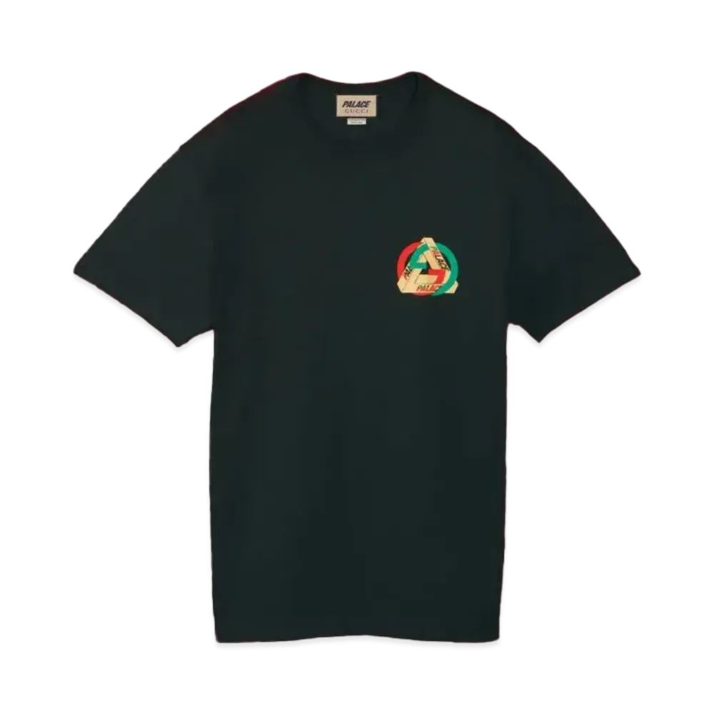 PALACE GUCCI Printed Heavy Cotton Jersey T-shirt "Black"