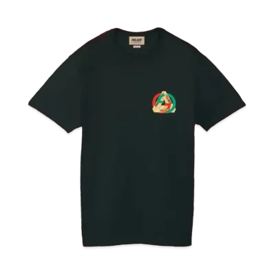PALACE GUCCI Printed Heavy Cotton Jersey T-shirt "Black"