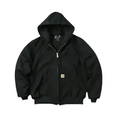 Carhartt Duck Insulated Flannel-Lined Active Jacket "Black"
