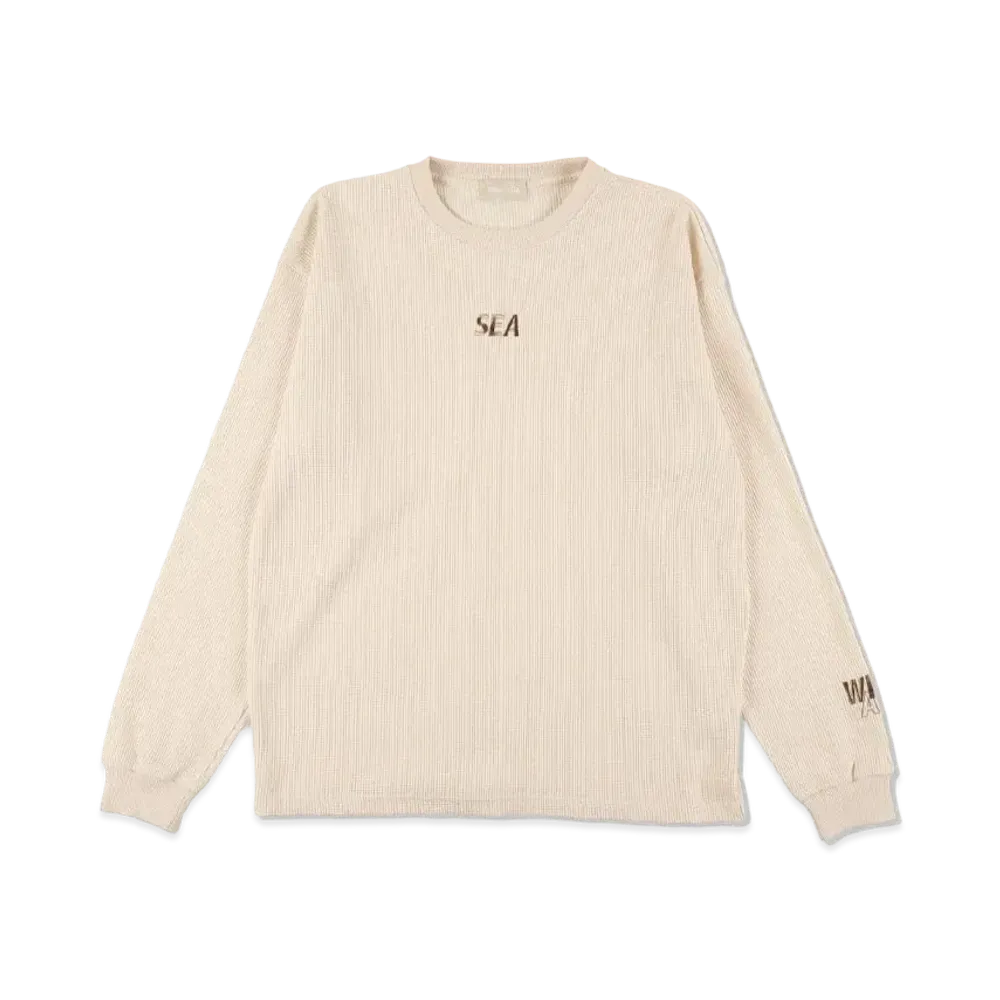 WIND AND SEA ES Waffle L/S "Ivory"