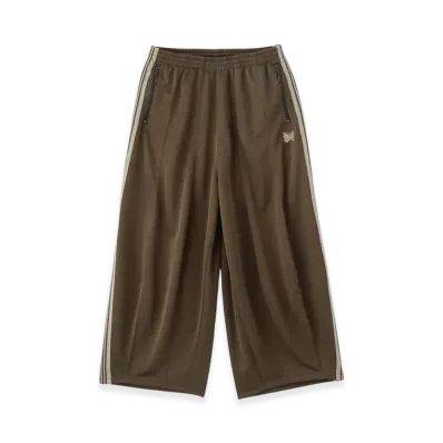 NEEDLES x LHP H.D. Track Pants Poly Smooth Wide "Olive"