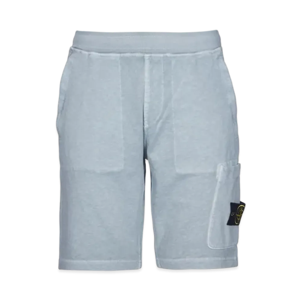 Stone Island 64060 Old Treatment Cargo Bermuda Shorts - 23SS "Sky Blue"