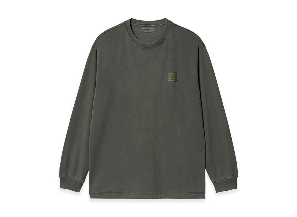 Carhartt WIP L/S Nelson T-Shirt "Black(Garment Dyed)"